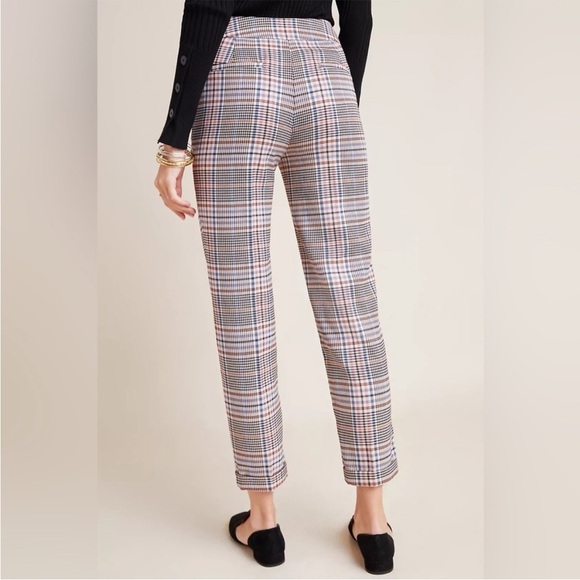ANTHROPOLOGIE malcolm plaid tapered trouser pants dark academia menswear size 10 - Picture 2 of 11